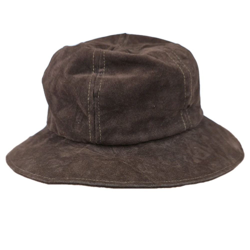 Vintage Union United Hatters Cap & Millinery Workers Brown Suede Women's Hat 21"